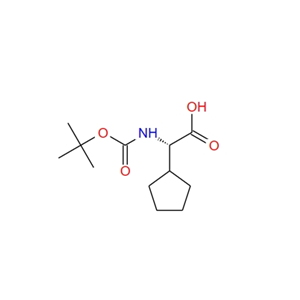 Boc-L-环戊基甘氨酸,(S)-2-((tert-Butoxycarbonyl)amino)-2-cyclopentylacetic acid