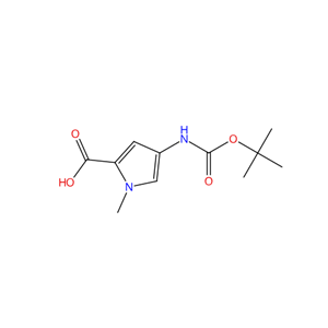 4-[(叔丁氧羰酰)氨基]-1-甲基-1H-吡咯-2-甲酸,4-((tert-Butoxycarbonyl)amino)-1-methyl-1H-pyrrole-2-carboxylic acid