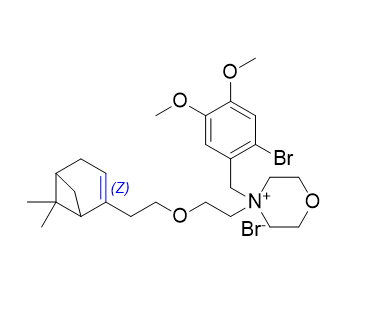 匹維溴銨雜質(zhì)01,4-(2-bromo-4,5-dimethoxybenzyl)-4-(2-(2-(6,6-dimethylbicyclo[3.1.1]hept-2-en-2-yl)ethoxy)ethyl)morpholin-4-ium bromide