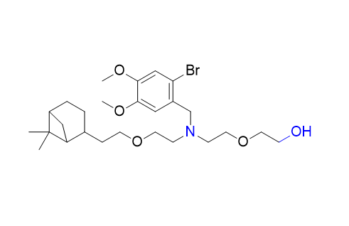 匹维溴铵杂质04,2-(2-((2-bromo-4,5-dimethoxybenzyl)(2-(2-(6,6-dimethylbicyclo[3.1.1]heptan-2-yl)ethoxy)ethyl)amino)ethoxy)ethan-1-ol