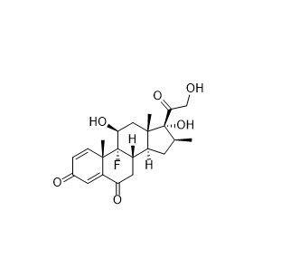 倍他米松雜質(zhì)17,(8S,9R,10S,11S,13S,14S,16S,17R)-9-fluoro-11,17-dihydroxy-17-(2-hydroxyacetyl)-10,13,16-trimethyl-8,9,10,11,12,13,14,15,16,17-decahydro-3H-cyclopenta[a]phenanthrene-3,6(7H)-dione