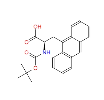 N-Boc-R-9-蒽基丙氨酸,(R)-3-(Anthracen-9-yl)-2-((tert-butoxycarbonyl)amino)propanoic acid