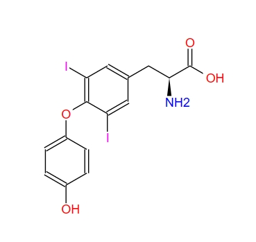 3,5-二碘甲腺氨酸,2-amino-3-[4-(4-hydroxyphenoxy)-3,5-diiodophenyl]propanoic acid