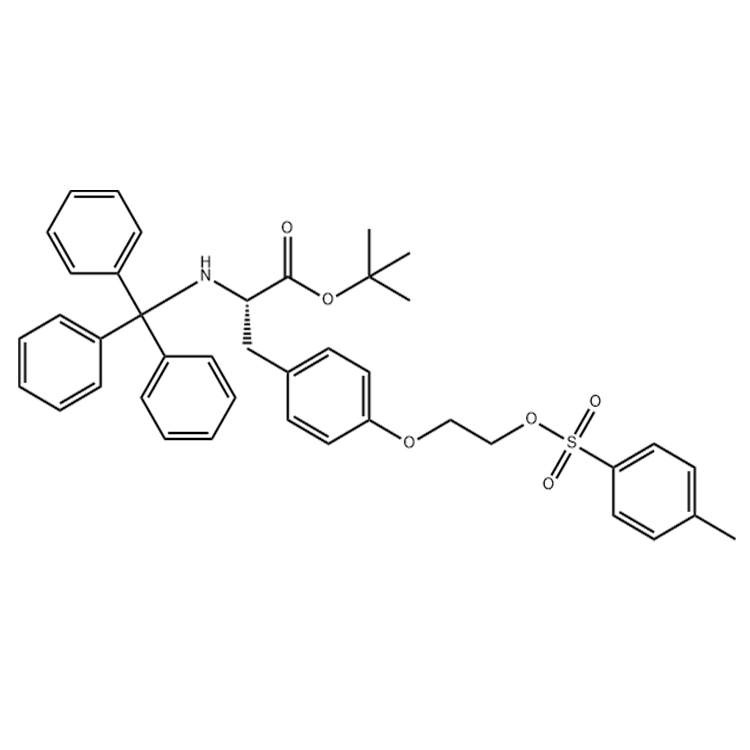 2-甲基-2-丙基O-(2-{[(4-甲基苯基)磺?；鵠氧基}乙基)-N-三苯甲基-L-酪氨酸酯,L-Tyrosine, O-(2-tosyloxyethyl)-N-trityl, tert-butyl ester