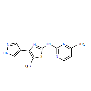 5-甲基-N-(4-甲基嘧啶-2-基)-4-(1H-吡唑-4-基)噻唑-2-胺,5-Methyl-N-(4-methylpyrimidin-2-yl)-4-(1H-pyrazol-4-yl)thiazol-2-amine