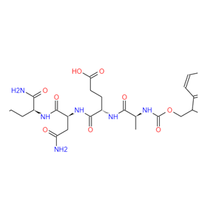 220701-06-4   L-Lysinamide,?N-[(9H-fluoren-9-ylmethoxy)carbonyl]-L-alanyl-L-α-glutamyl-L-asparaginyl- (9CI)