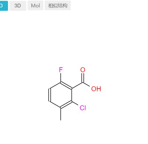 2-氯-6-氟-3-甲基苯甲酸,2-CHLORO-6-FLUORO-3-METHYLBENZOIC ACID