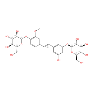 异丹叶大黄素-3,4'-二-O-β-D吡喃葡萄糖苷 ，193806-40-5，Isorhapotigenin-3,4′-di-O-β-D-glucoside;Gnetifolin K