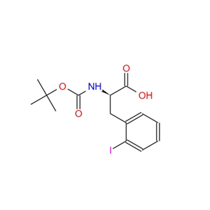 N-BOC-D-2-碘苯丙氨酸,(R)-2-((tert-Butoxycarbonyl)amino)-3-(2-iodophenyl)propanoic acid