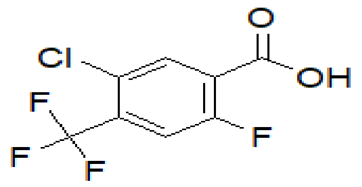 5-氯-2-氟-4-(三氟甲基)苯甲酸,5-chloro-2-fluoro-4-(trifluoromethyl)benzoic acid