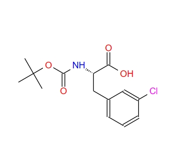 N-叔丁氧羰基-L-3-氯苯丙氨酸,Boc-Phe(3-Cl)-OH