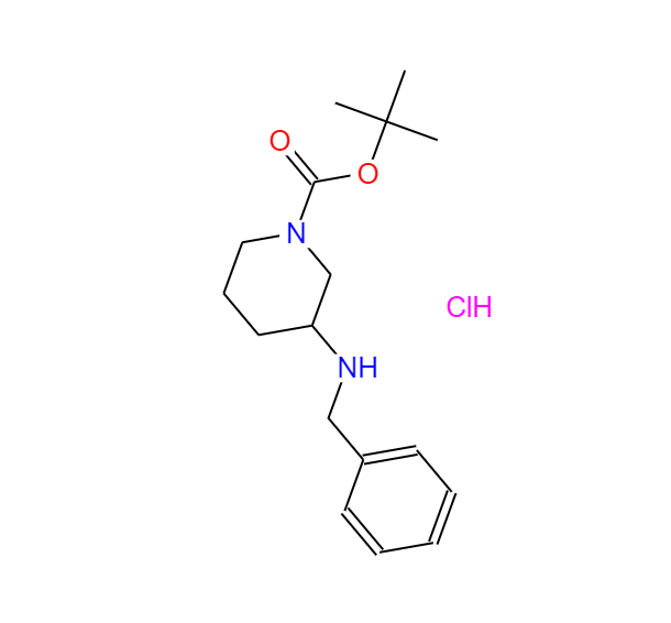 1-BOC-3-(苄氨基)哌啶盐酸盐,3-BENZYLAMINO-PIPERIDINE-1-CARBOXYLIC ACID TERT-BUTYL ESTER-HCl