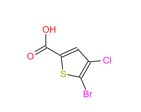 5-溴-4-氯-2-噻吩羧酸,5-broMo-4-chlorothiophene-2-carboxylic acid