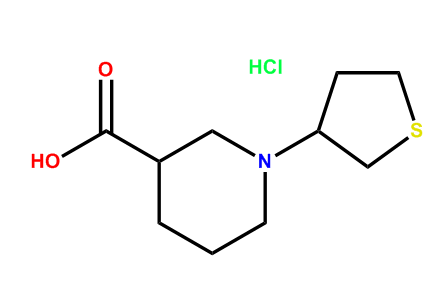 (请以英文为准,中文仅做参考),1-(Tetrahydrothiophen-3-yl)piperidine-3-carboxylic acid hydrochloride