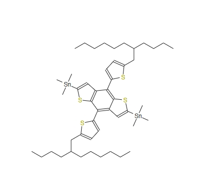 (4,8-双(5-(2-丁基辛基)噻吩-2-基)苯并[1,2-b:4,5-b']二噻吩-2,6-二基)二(三甲基锡烷),(4,8-Bis(5-(2-butyloctyl)thiophen-2-yl)benzo[1,2-b:4,5-b']dithiophene-2,6-diyl)bis(trimethylstannane), 97%