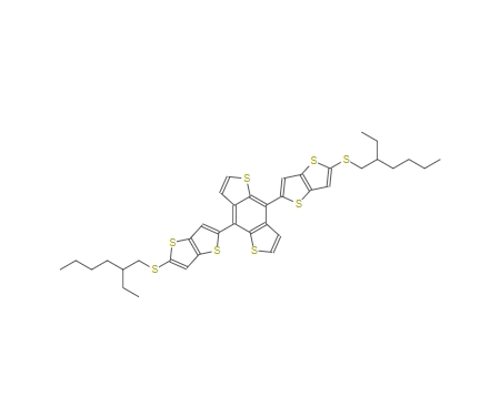 4,8-双(5-((2-乙基己基)硫代)噻吩并[3,2-b]噻吩-2-基)苯并[1,2-b:4,5-b ']二噻吩,4,8-bis(5-((2-ethylhexyl)thio)thieno[3,2-b]thiophen-2-yl)benzo[1,2-b:4,5-b']dithiophene