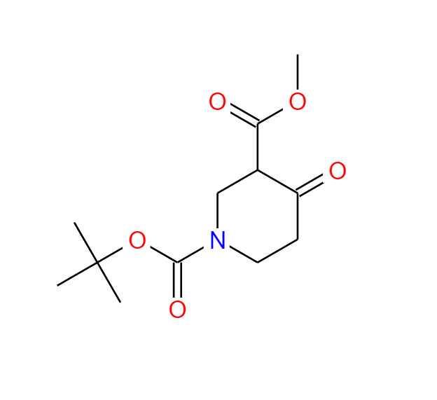 4-氧代哌啶-1,3-二甲酸 1-叔丁酯 3-甲酯,1-tert-Butyl 3-methyl 4-oxopiperidine-1,3-dicarboxylate