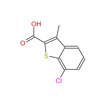 7-氯-3-甲基苯并[b]噻吩-2-羧酸,7-Chloro-3-methylbenzo[b]thiophene-2-carboxylic acid