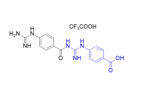 萘莫司他雜質(zhì)11;三氟乙酸,4-(3-(4-guanidinobenzoyl)guanidino)benzoic acid 2,2,2-trifluoroacetate