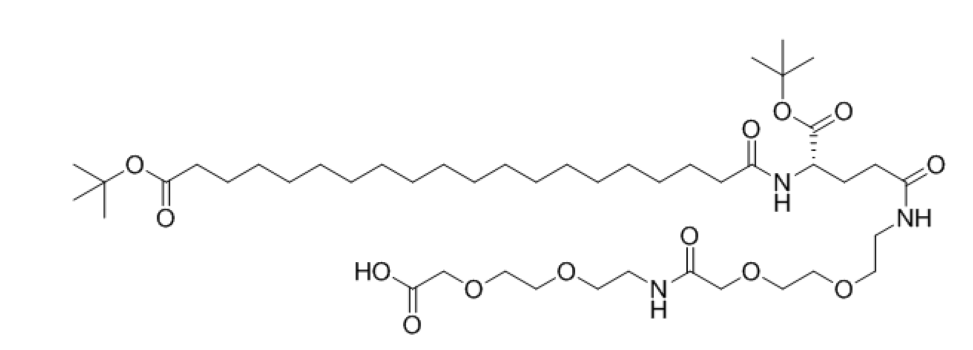 二十烷二酸單叔丁酯-谷氨酸-叔丁酯-AEEA-AEEA