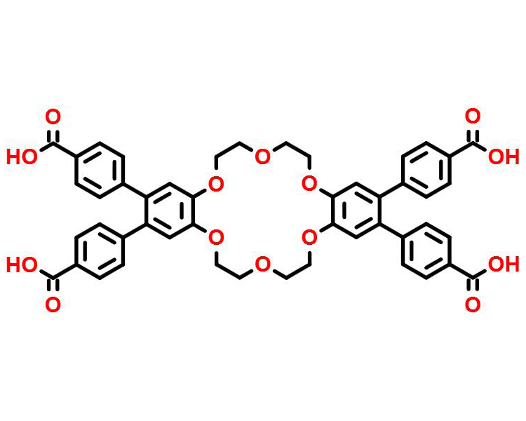 二苯并-18-冠-6-四甲酸,Benzoic acid, 4,4',4'',4'''-(6,7,9,10,17,18,20,21-octahydrodibenzo[b,k][1,4,7,10,13,16]hexaoxacyclooctadecin-2,3,13,14-tetrayl)tetrakis-