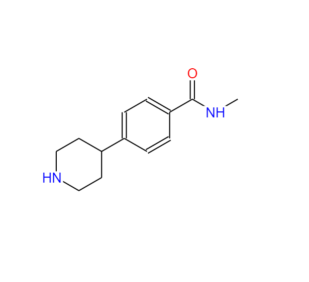 4-(4-甲基氨基羰基苯基)哌啶,4-(4'-N-METHYLBENZAMIDE)PIPERIDINE