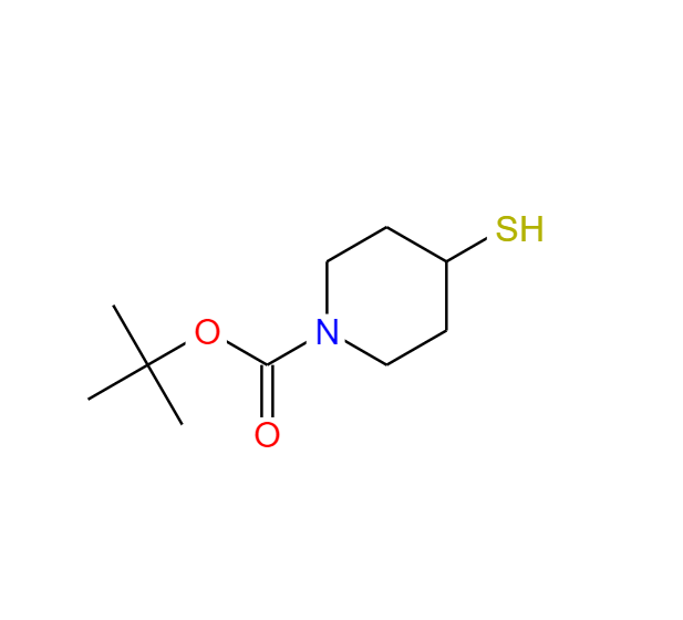 1-N-BOC-4-疏基哌啶,tert-butyl 4-mercaptopiperidine-1-carboxylate