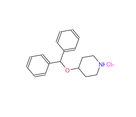 4-(二苯甲氧基)哌啶盐酸盐,4-(diphenylmethoxy)piperidinium chloride