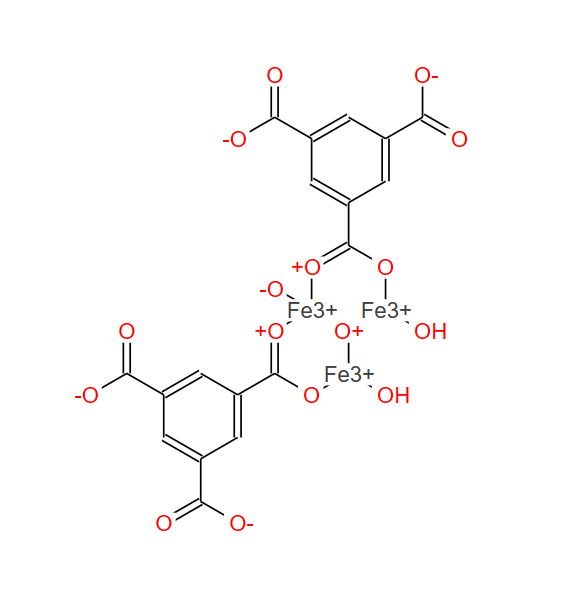 1,3,5-苯三羧酸铁(III)水合物,多孔(不含F的MIL-100(FE),KRICT：F100)[铁三聚物,MIL-100-Fe