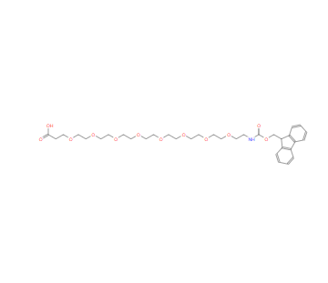 5,8,11,14,17,20,23,26-八氧杂-2-氮杂二十九碳二酸 1-(9H-芴-9-基甲基)酯,5,8,11,14,17,20,23,26-Octaoxa-2-azanonacosanedioic acid,1-(9-fluren-9-ylmethyl)ester