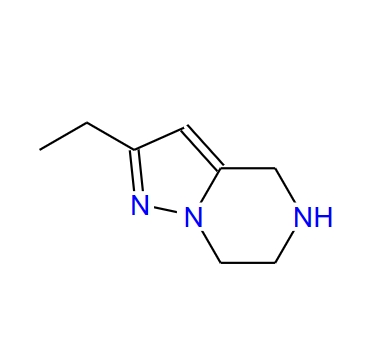 2-乙基-4,5,6,7-四氢吡唑并[1,5-a]吡嗪,2-Ethyl-4,5,6,7-tetrahydropyrazolo[1,5-a]pyrazine