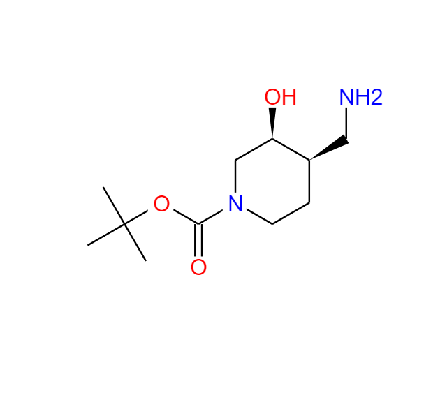 tert-butyl (3S,4R)-4-(aminomethyl)-3-hydroxypiperidine-1-carboxylate,tert-butyl (3S,4R)-4-(aminomethyl)-3-hydroxypiperidine-1-carboxylate