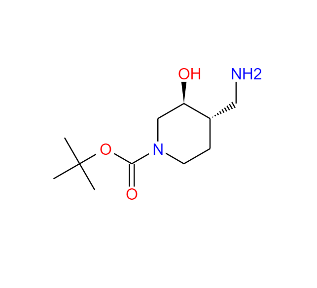 TERT-BUTYL (3S,4S)-4-(AMINOMETHYL)-3-HYDROXYPIPERIDINE-1-CARBOXYLATE,TERT-BUTYL (3S,4S)-4-(AMINOMETHYL)-3-HYDROXYPIPERIDINE-1-CARBOXYLATE