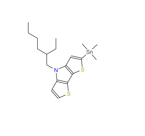 2-三丁基锡-4-(2-乙基己基)-4H-二噻吩并[3,2-b:2,3-d]吡咯,2-(trimethylstannyl)-N-(2-ethylhexyl)dithieno[3,2-b:2',3'-d]pyrrole