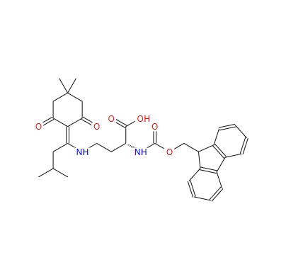 (R)-2-((((9H-芴-9-基)甲氧基)羰基)氨基)-4-((1-(4,4-二甲基-2,6-二氧代环己亚基)-3-甲基丁基)氨基)丁酸,(R)-2-((((9H-Fluoren-9-yl)methoxy)carbonyl)amino)-4-((1-(4,4-dimethyl-2,6-dioxocyclohexylidene)-3-methylbutyl)amino)butanoic acid