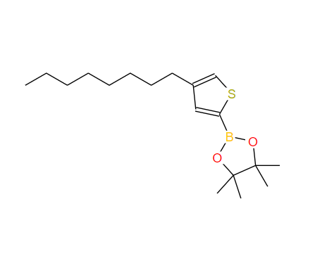 4-n-辛基-2-(4,4,5,5-四甲基-1,3,2-二氧硼烷-2-基)噻吩,4-n-Octyl-2-(4,4,5,5-tetramethyl-1,3,2-dioxaborolan-2-yl)thiophene