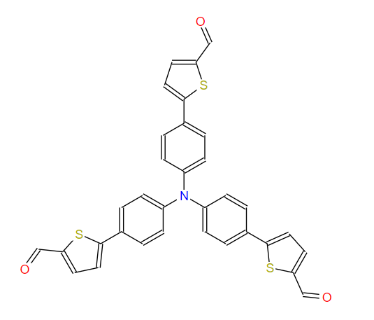 5-[4-[4-(5-formylthiophen-2-yl)-N-[4-(5-formylthiophen-2-yl)phenyl]anilino]phenyl]thiophene,5-[4-[4-(5-formylthiophen-2-yl)-N-[4-(5-formylthiophen-2-yl)phenyl]anilino]phenyl]thiophene