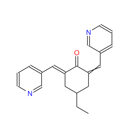 4-乙基-2,6-双(吡啶-3-基亚甲基)环己酮,MCB-613