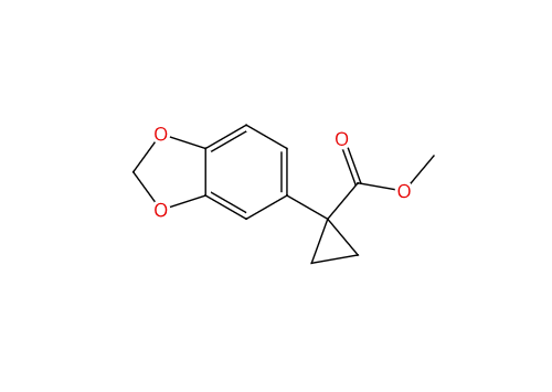 1-(苯并[D][1,3]二氧杂环戊烯-5-基)环丙烷甲酸甲酯,Methyl 1-(1,3-benzodioxol-5-yl)cyclopropanecarboxylate