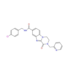 N-(4-氯芐基)-1-氧代-2-(吡啶-2-基甲基)-1,2,3,4-四氫苯并[4,5]咪唑并[1,2-a]吡嗪-8-甲酰胺 1359559-40-2