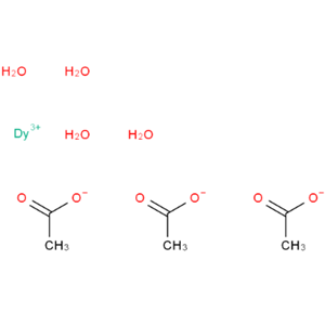 醋酸镝；dysprosium(III) acetate tetrahydrate；15280-55-4；外观：白色至类白色固体，溶于水，有潮解性，密闭保存。可提供大包装，按需分装！