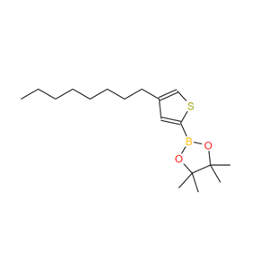 405165-12-0  4-n-辛基-2-(4,4,5,5-四甲基-1,3,2-二氧硼烷-2-基)噻吩