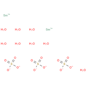 硫酸钐；Samarium(III) sulfate octahydrate；13465-58-2；外观：白色至淡黄色固体，溶于水，有潮解性，密闭保存。可提供大包装，按需分装！