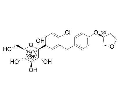 恩格列净杂质12,(2S,3R,4S,5S,6R)-2-(4-chloro-3-(4-(((S)-tetrahydrofuran-3-yl)oxy) benzyl)phenyl)-6-(hydroxymethyl)tetrahydro-2H-pyran-2,3,4,5- tetraol