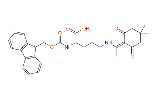 N-芴甲氧羰基-(N'-1-(4,4-二甲基-2,6-二氧代环己-1-亚基)乙基)-L-鸟氨酸,N-α-Fmoc-N-δ-1-(4,4-dimethyl-2,6-dioxocyclohex-1