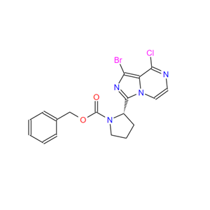 1420478-87-0   (S)-苄基 2-(1-溴-8-氯咪唑并[1,5-A]吡嗪-3-基)吡咯烷-1-羧酸