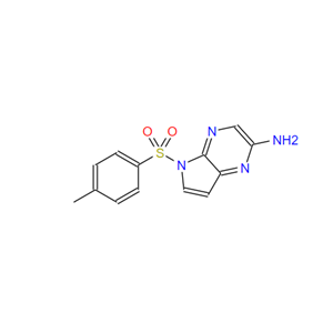 5-甲苯磺酰-5H-吡咯并[2,3-b]吡嗪-2-胺,5-Tosyl-5H-pyrrolo[2,3-b]pyrazin-2-amine