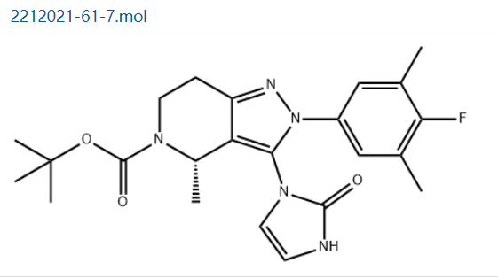 （S）-2-（4-氟-3,5-二甲基苯基）-4-甲基-3-（2-氧代-2,3-二氢-1H-咪唑-1-基）-2,4,6,7-四氢-5H-吡唑并[4,3-c]吡啶-5-羧酸叔丁酯,tert-butyl (S)-2-(4-fluoro-3,5-dimethylphenyl)-4-methyl-3-(2-oxo-2,3-dihydro-1H-imidazol-1-yl)-2,4,6,7-tetrahydro-5H-pyrazolo[4,3-c]pyridine-5-carboxylate