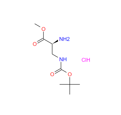 BOC保护的甲氧基氨酸盐酸盐,N-β-Boc-L-2,3-diaminopropionic acid methyl ester