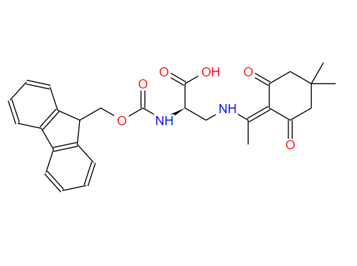 N-芴甲氧羰基-[N'-1-(4,4-二甲基-2,6-二氧代环己-1-亚基)乙基]-D-2,3-二氨基丙酸,N-α -Fmoc-N-β-1-(4,4-dimethyl-2,6-dioxocyclohe